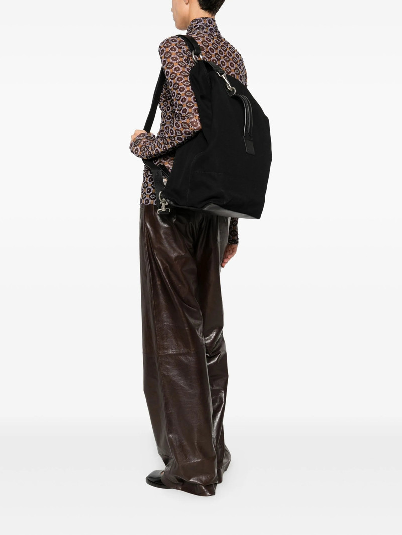 Dries Van Noten Dries Van Noten Leather-trim Backpack outlook
