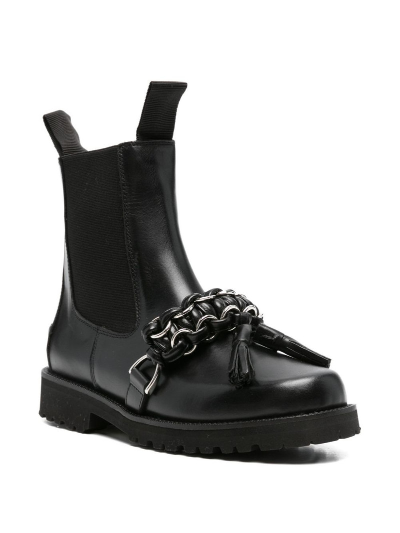 TOGA PULLA chain-tassel Chelsea boots outlook