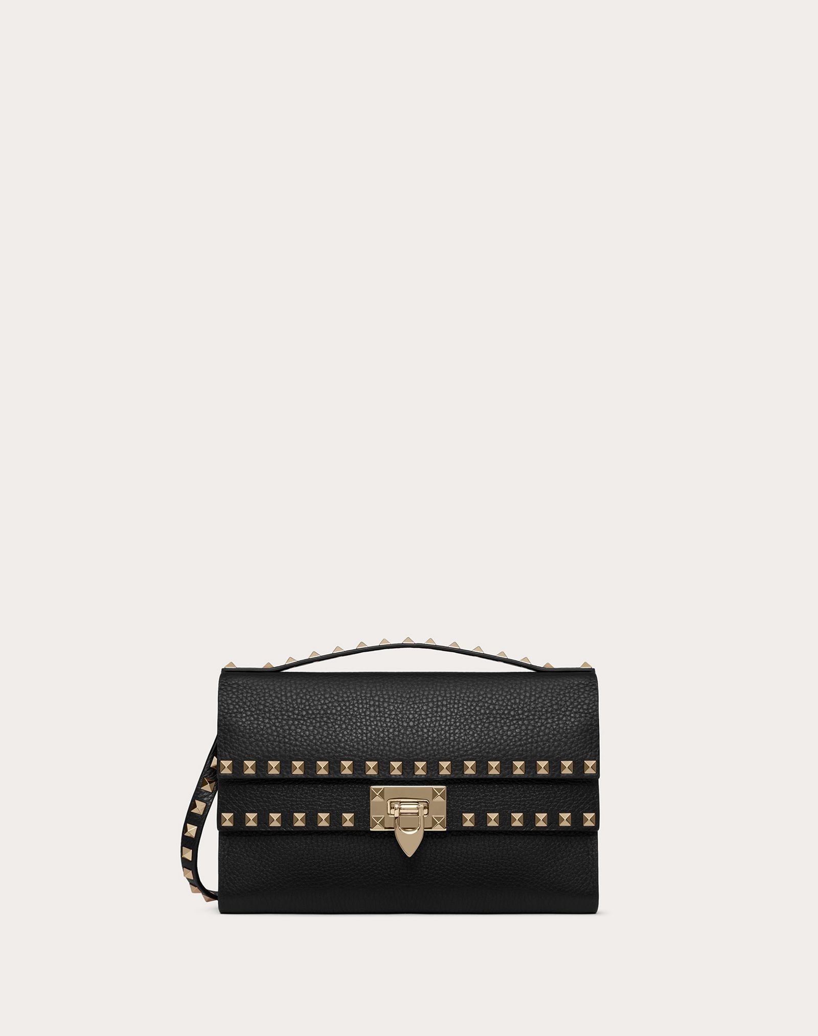 Rockstud Grainy Calfskin Crossbody Bag - 1