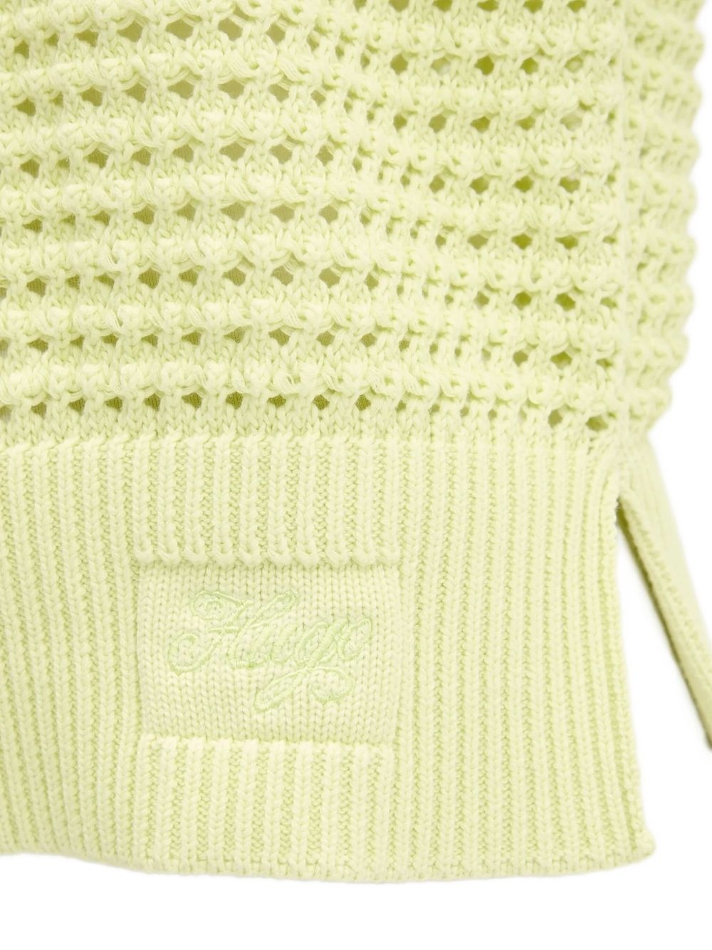 textured open-knit sweater - 5