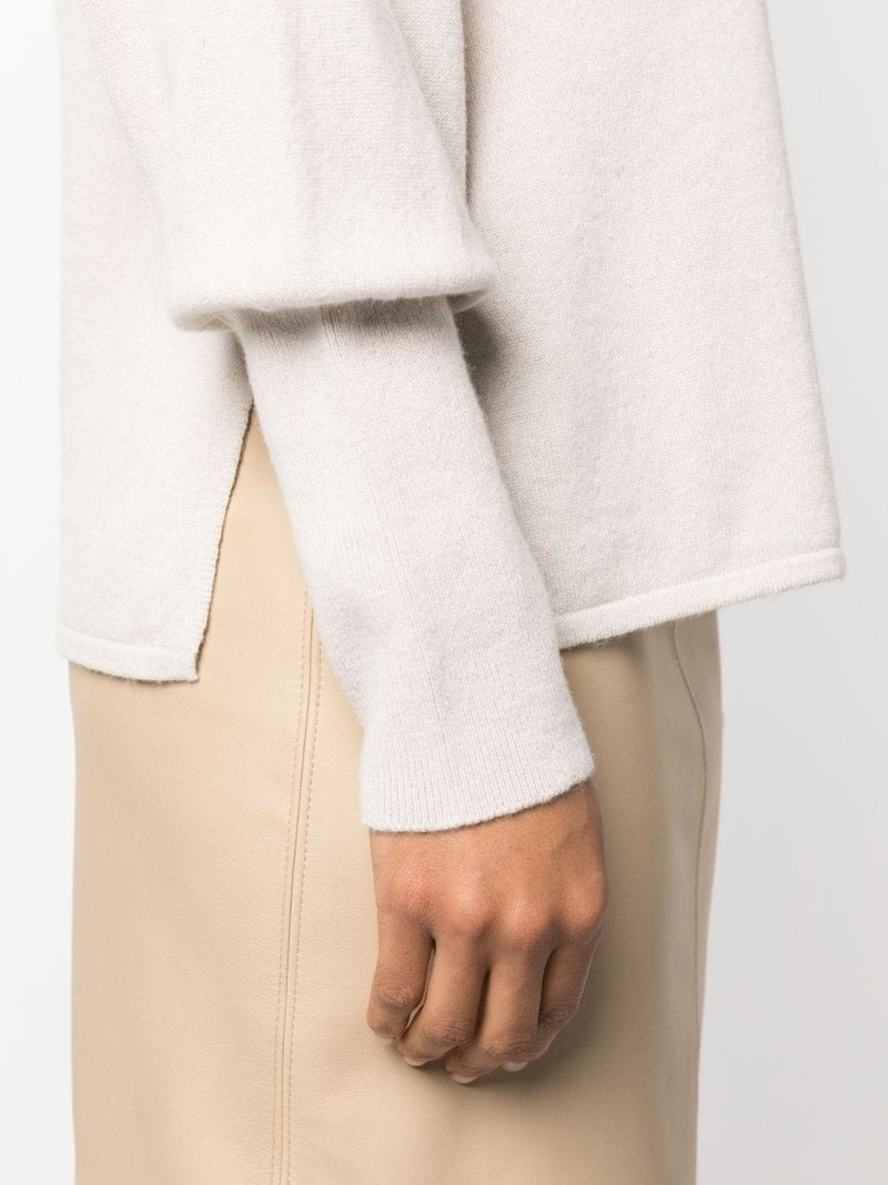 fitted-cuffs knitted jumper 5