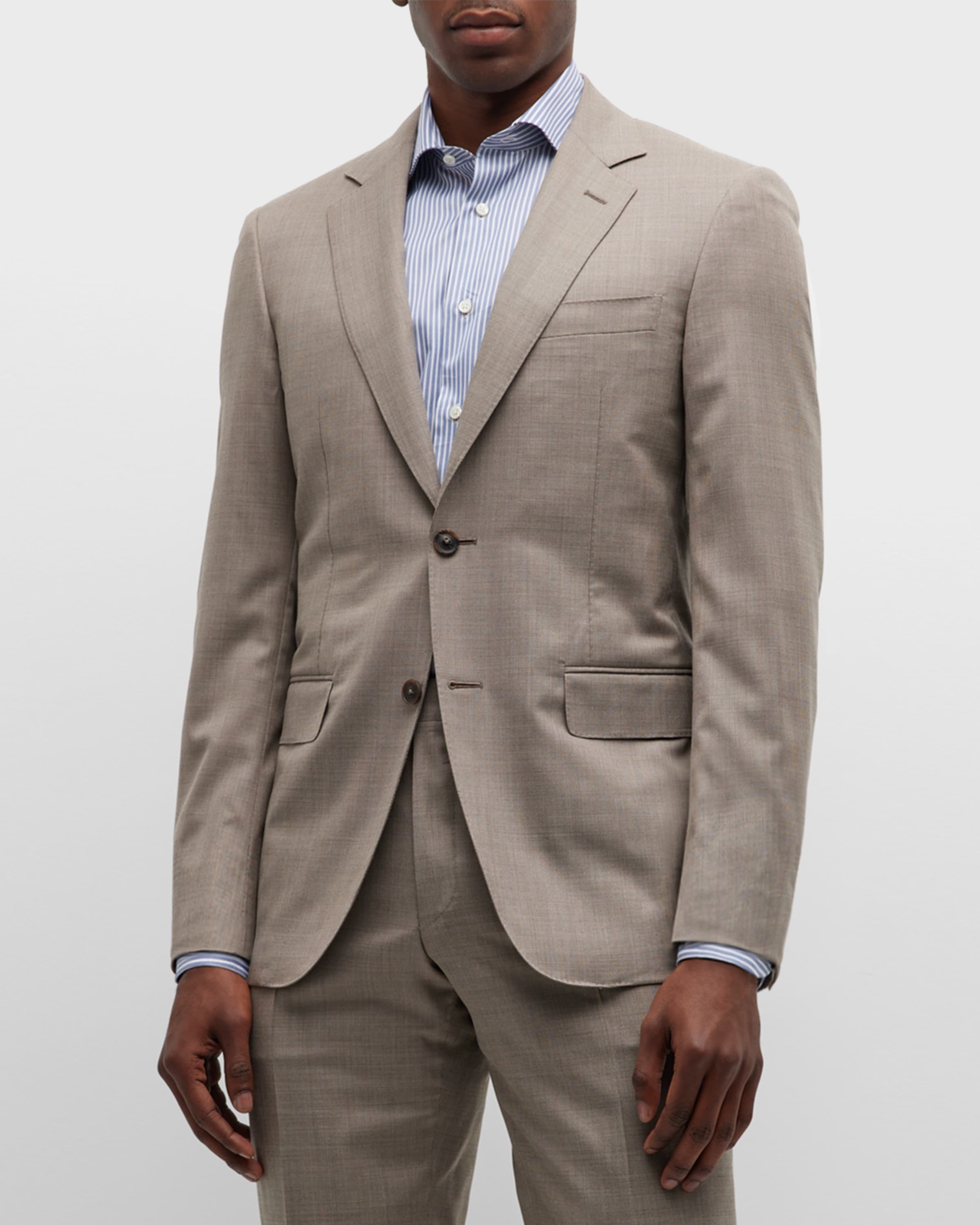 Men's Wool Micro-Step Weave Suit - 3