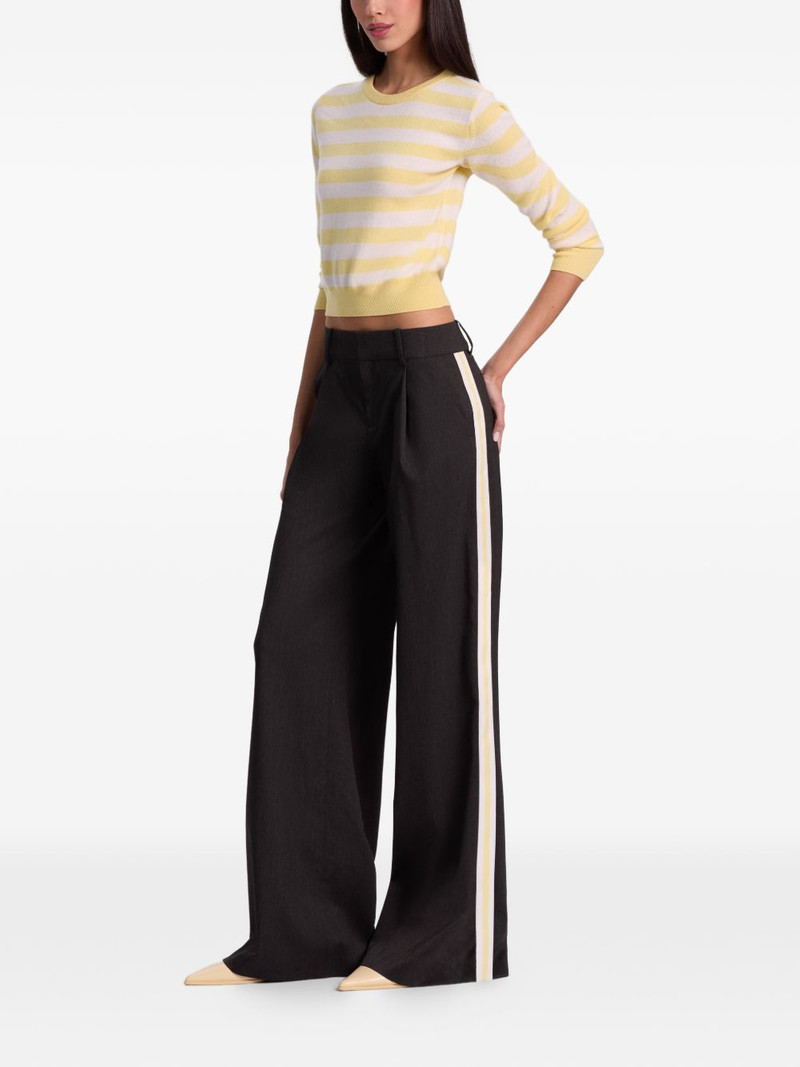 Alice + Olivia Eric side-stripe trousers outlook