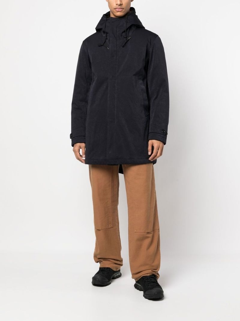 zip-up hooded coat - 2