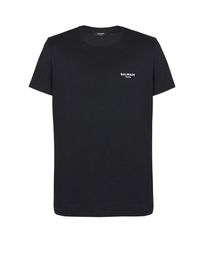 Flocked Balmain T-shirt - 1