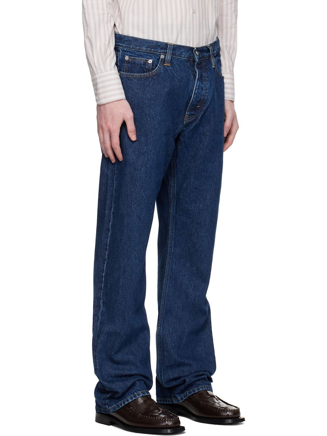 Navy Relaxed Bootcut Jeans - 2