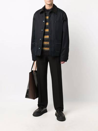 Marni stitch-detail shirt jacket outlook