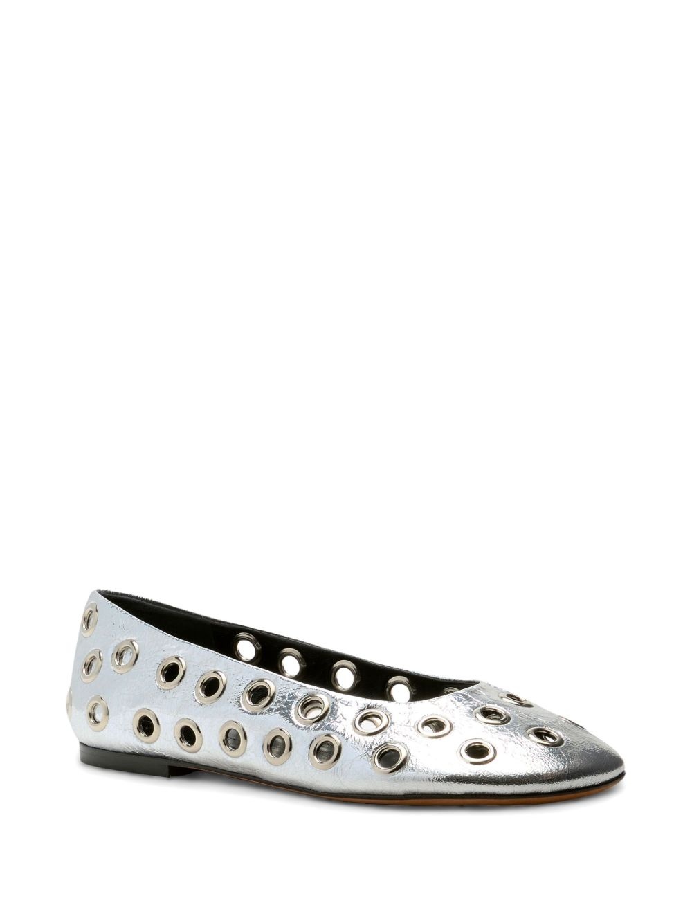 Glove Grommet ballerina shoes - 2