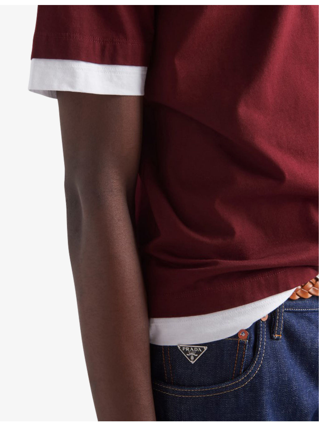 Boxy-fit layered cotton T-shirt - 3