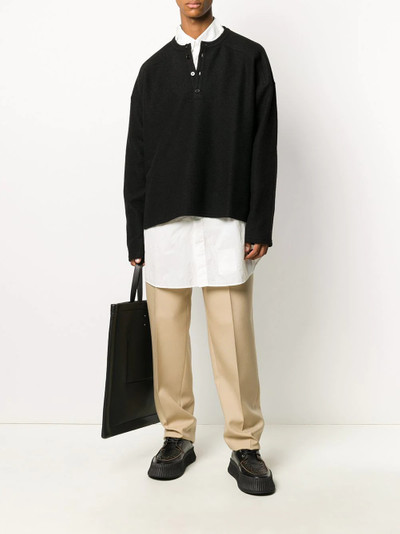 Jil Sander baseball-style button-up pullover outlook