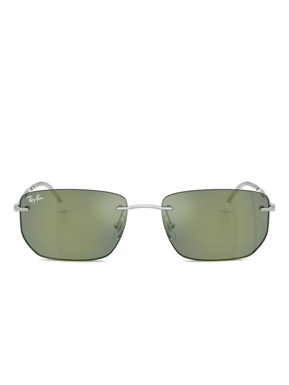 square-frame rimless sunglasses - 1