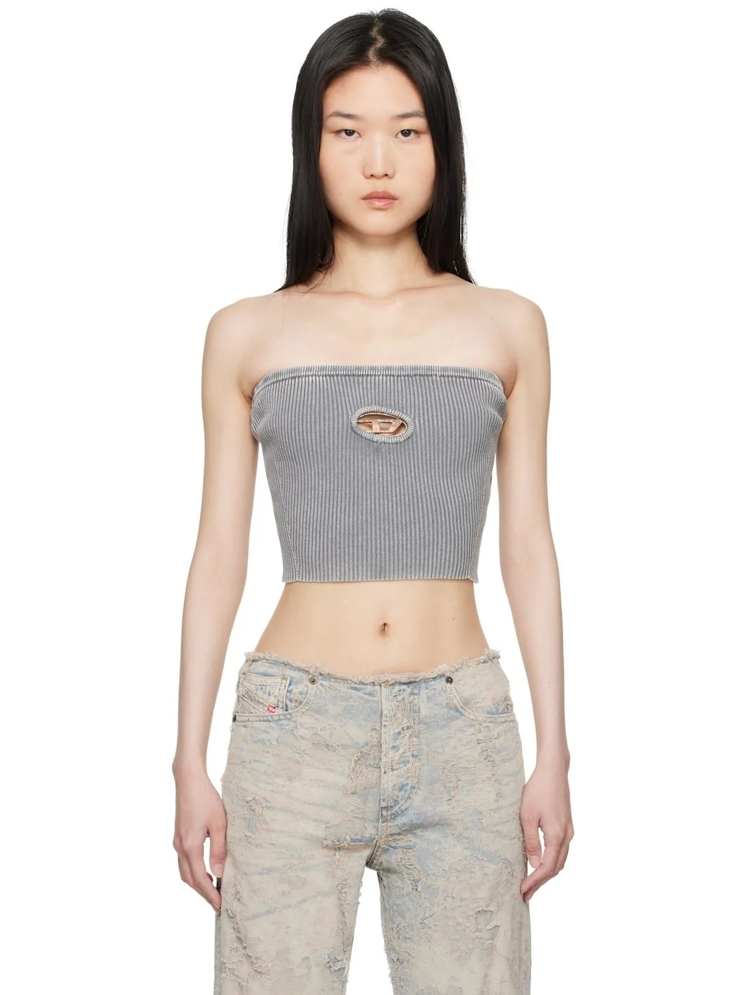 Gray M-Clarksville-R Tube Top - 1