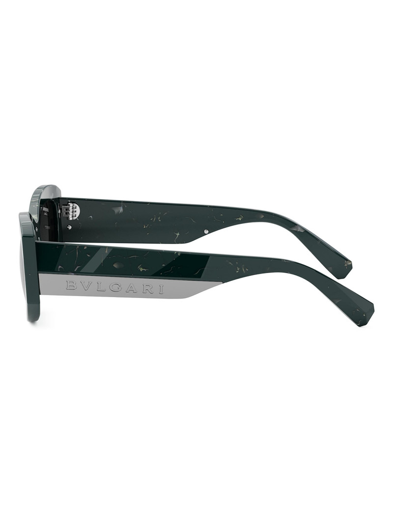 Women's Roma 54MM Geometric Sunglasses - Grey Green Grey 3