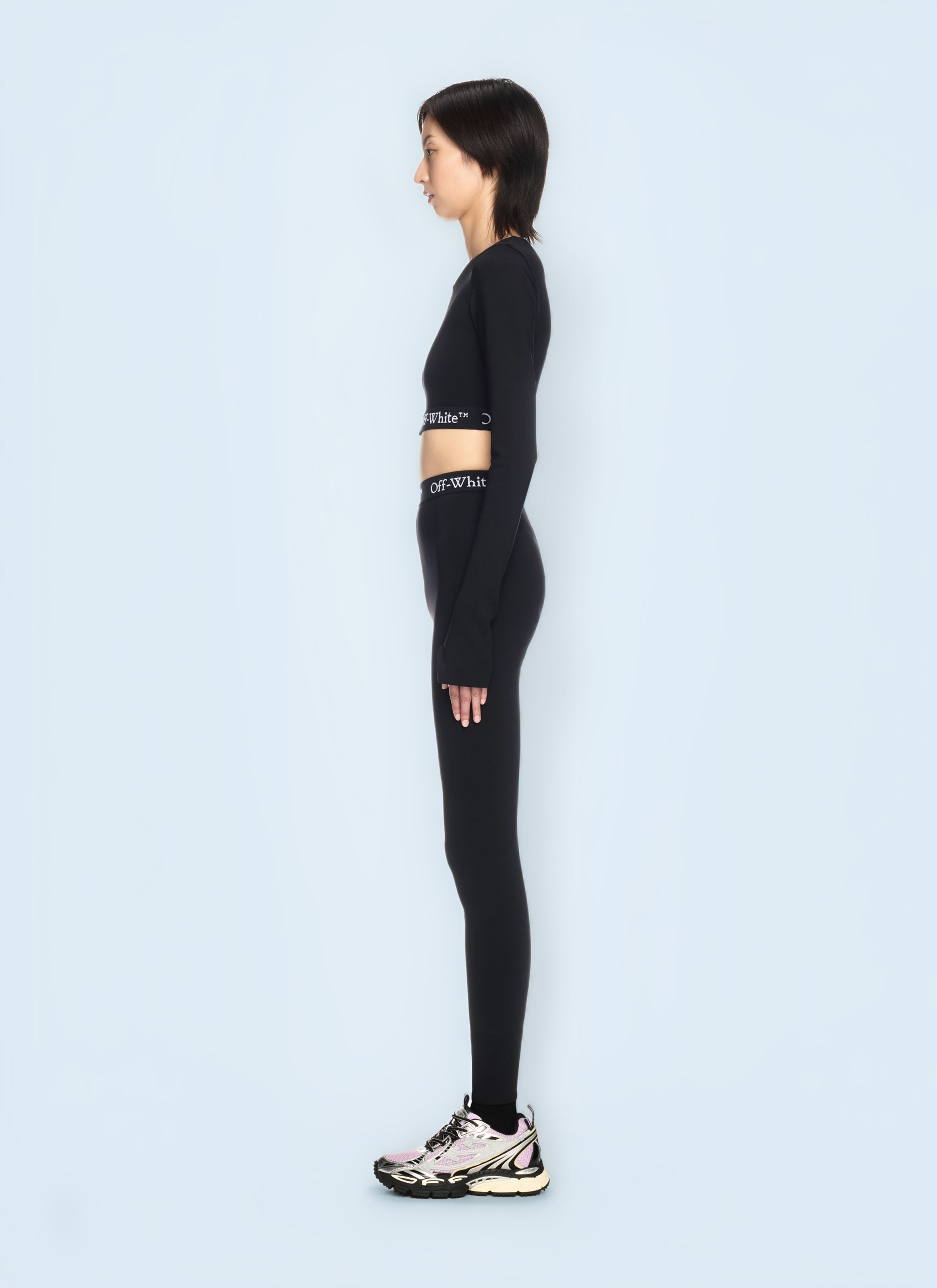 Off White Women Logo Band Leggings - 2