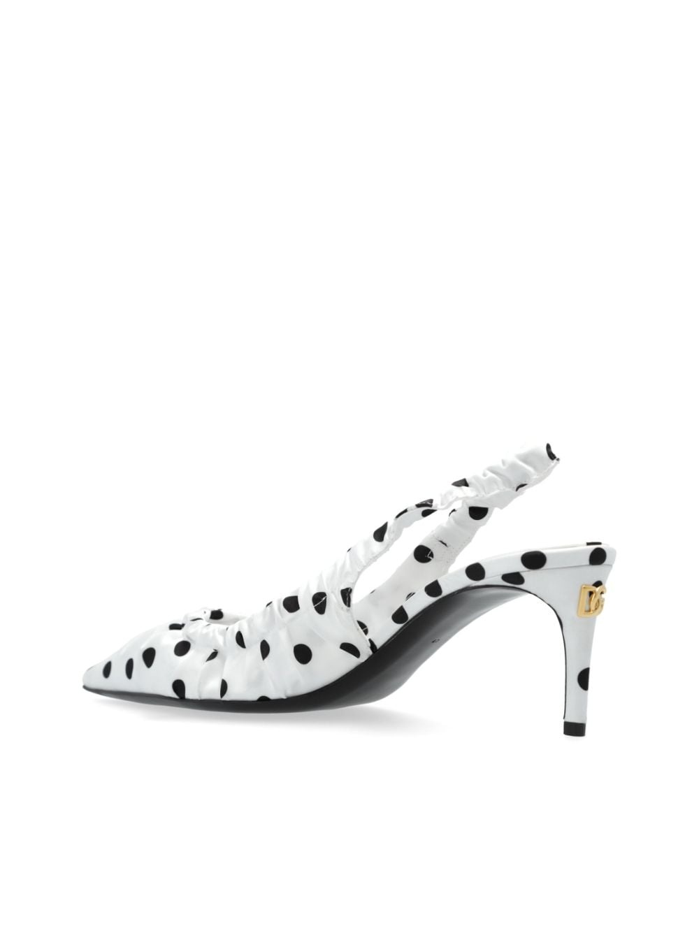 polka dot-print slingback pumps - 5