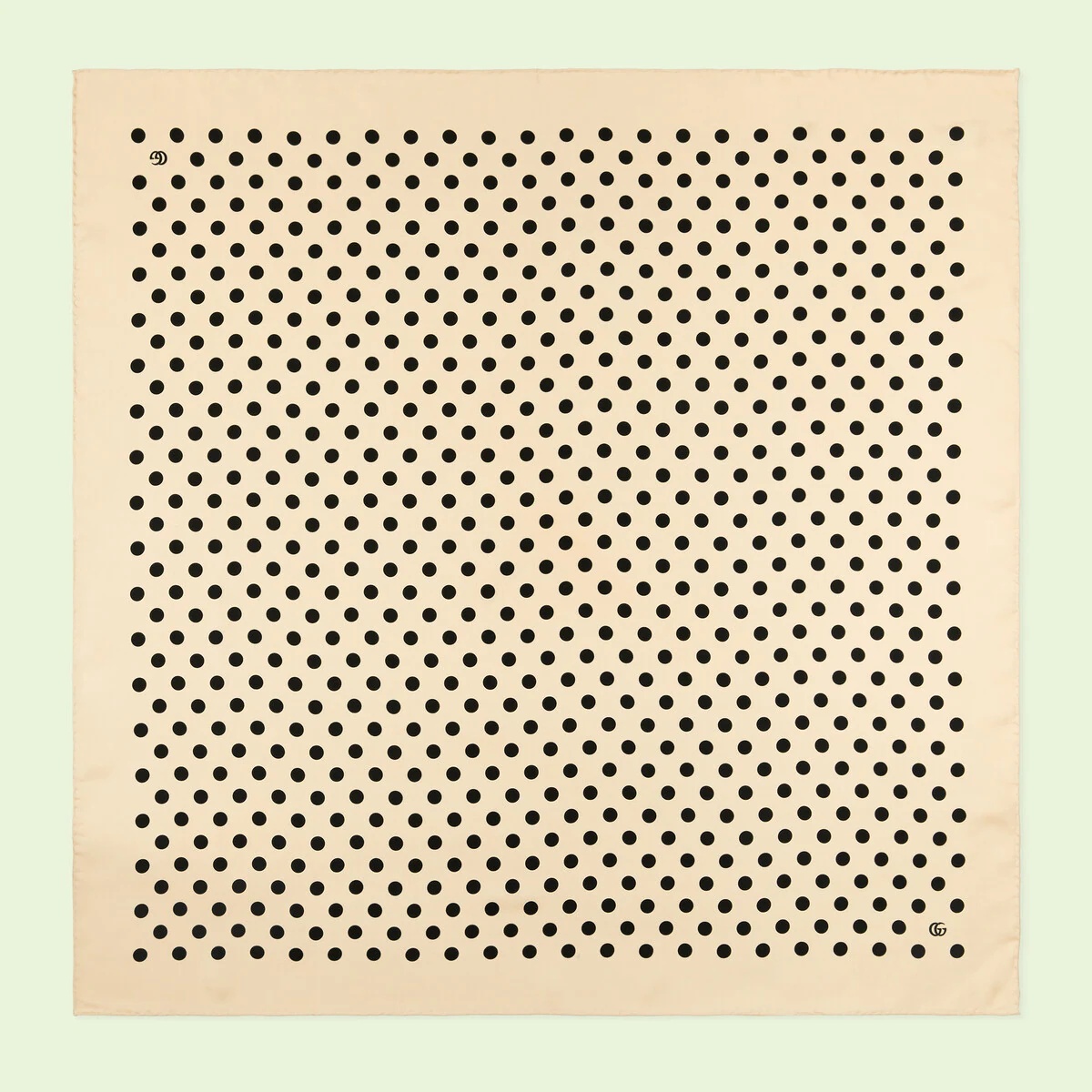 Polka-dot silk scarf - 1
