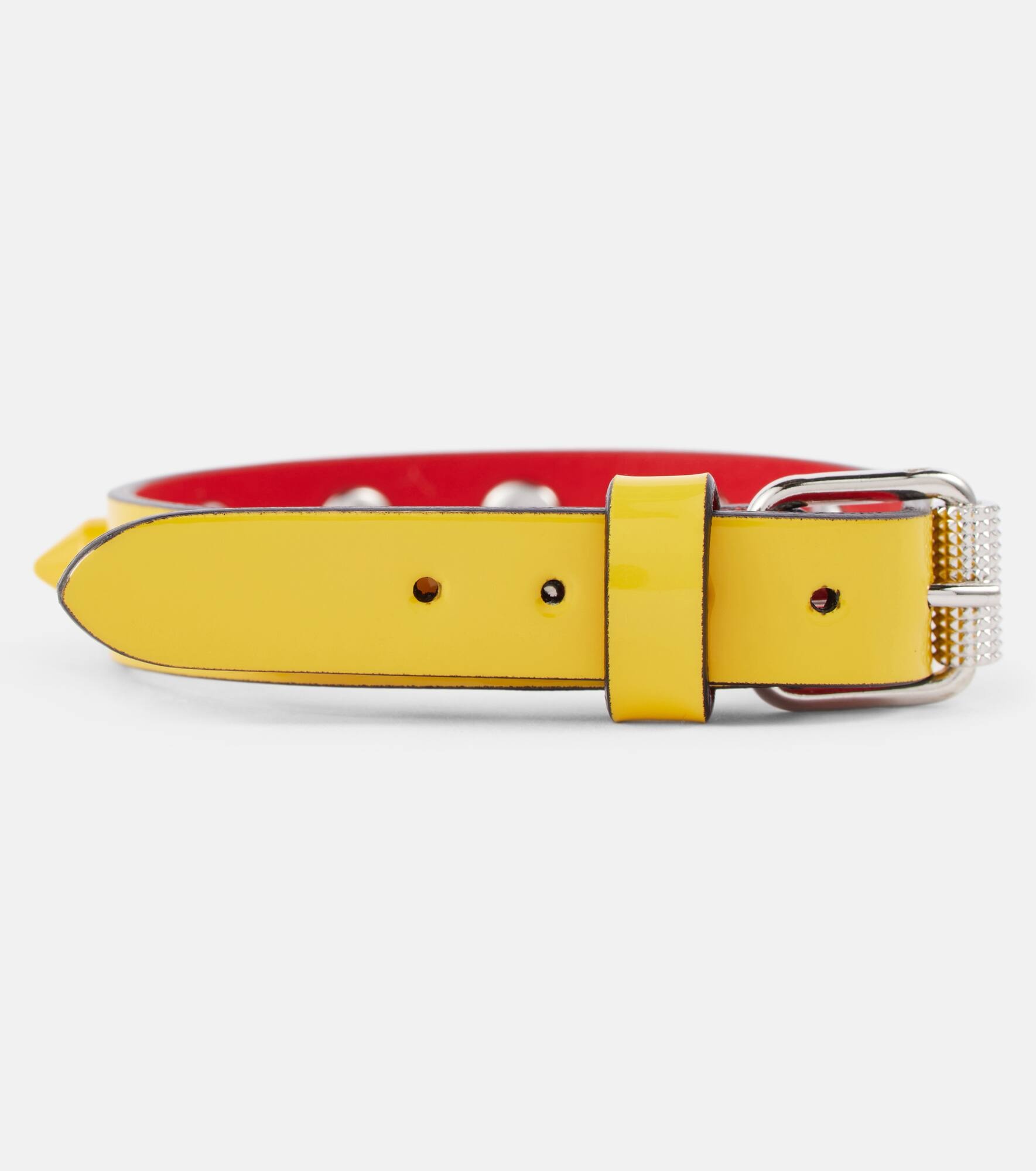 Loubilink embellished leather bracelet - 2