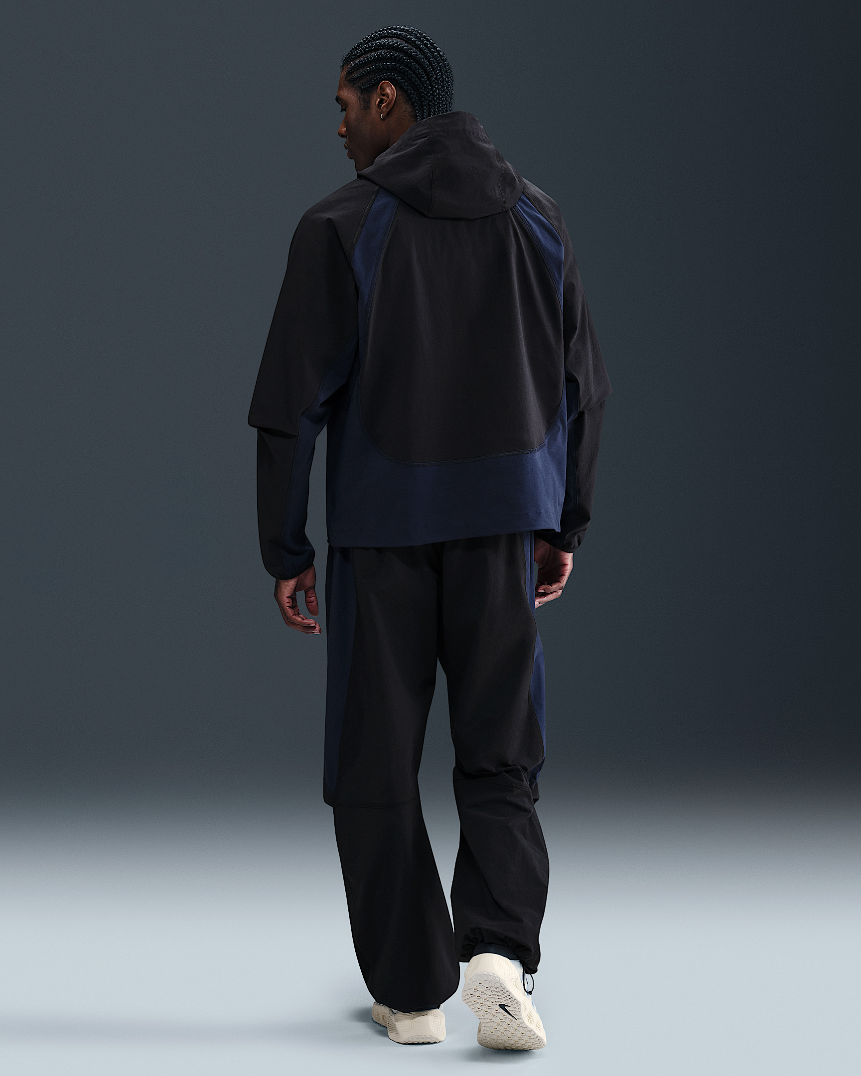 Nike Tech Men's Dri-FIT Woven Color-Block Windrunner Loose Jacket - 5