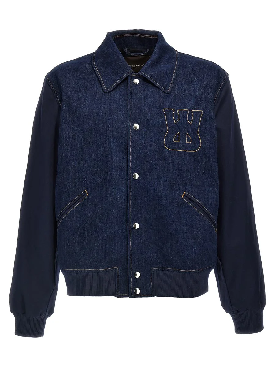 Wales Bonner 'The Echo Denim Varsity' Jacket - 1