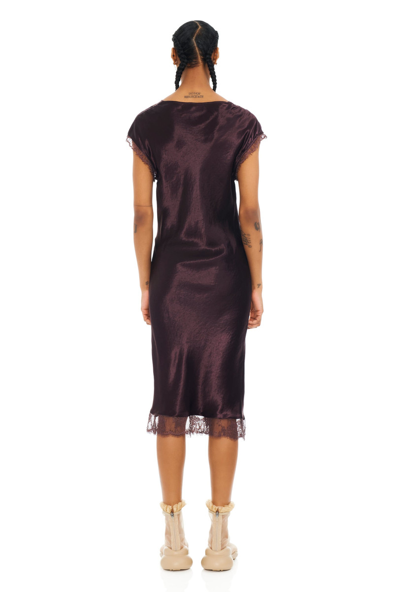 CHOCOLATE WATERLILY MIDI DRESS 5