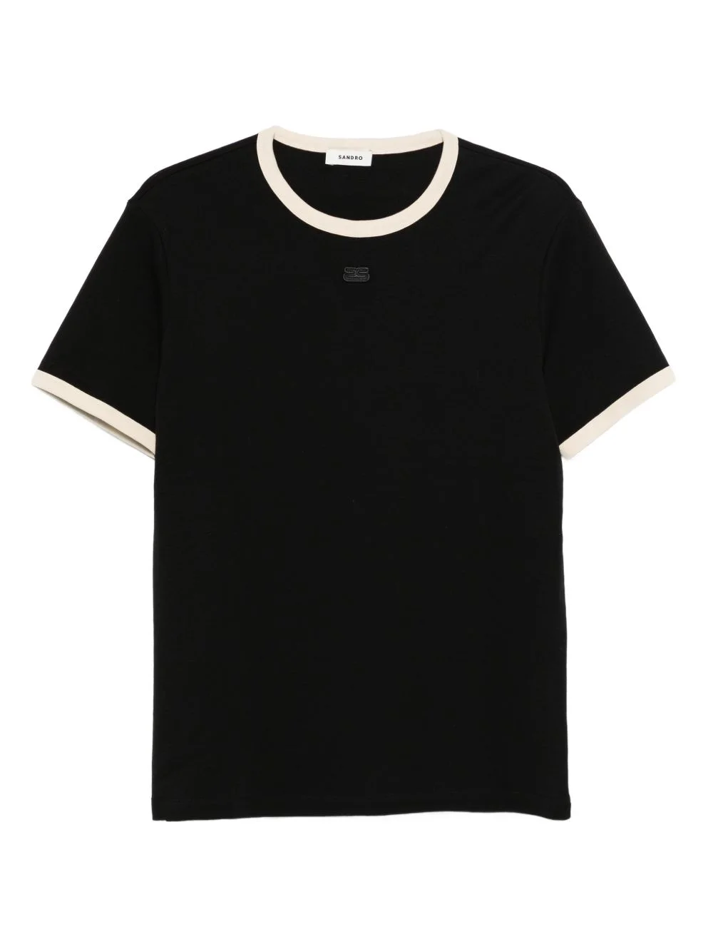 contrast-trim T-Shirt - 1