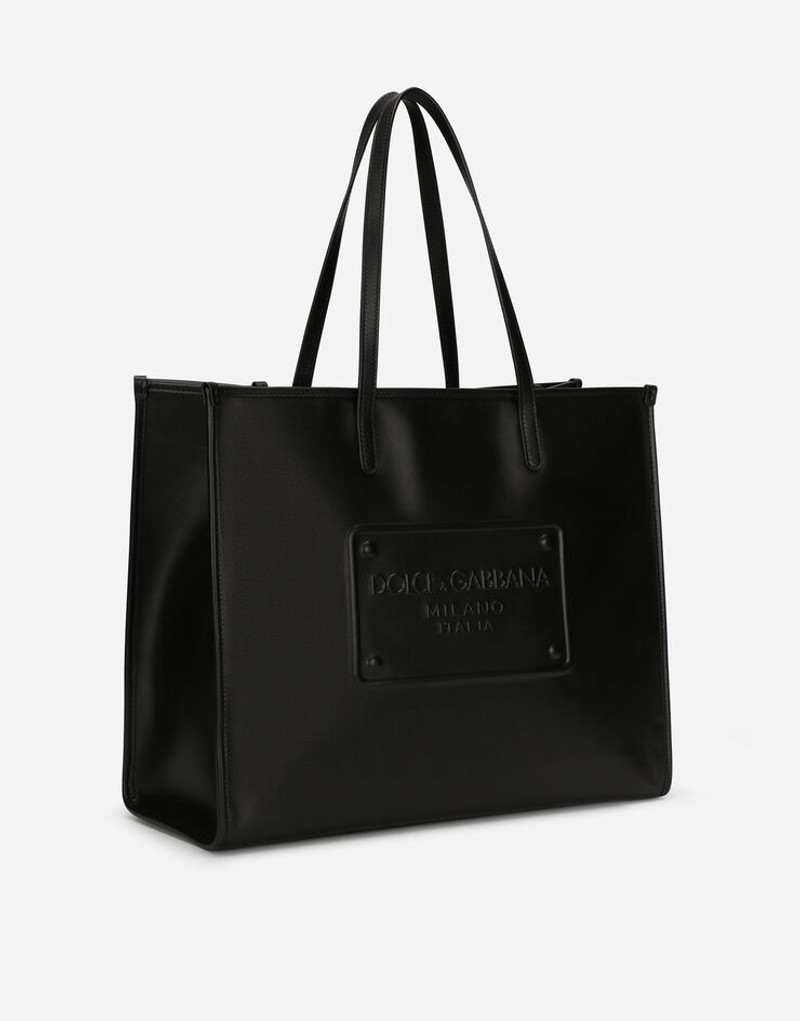Dolce & Gabbana Calfskin shopper with raised logo outlook