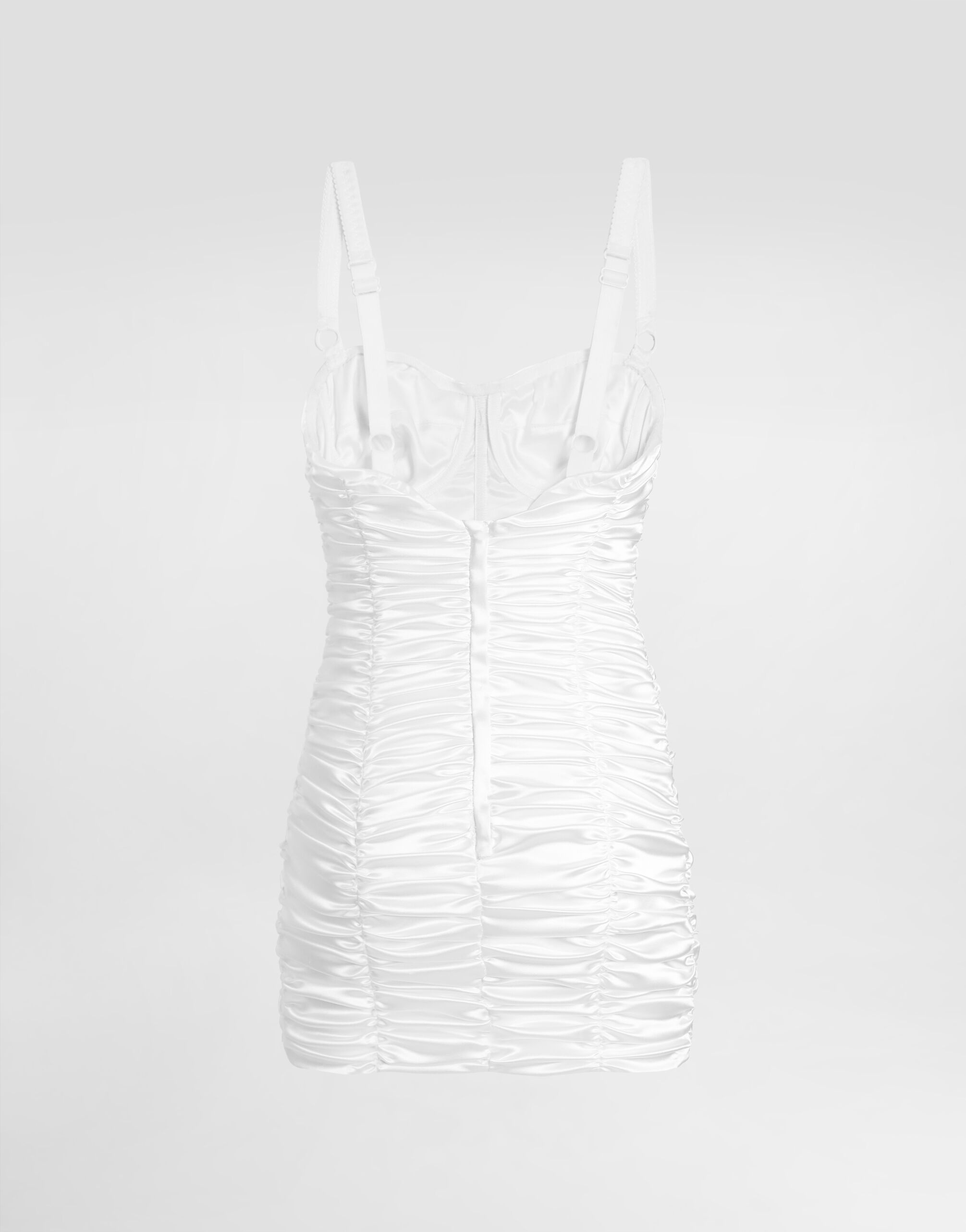 Draped satin mini dress - 5