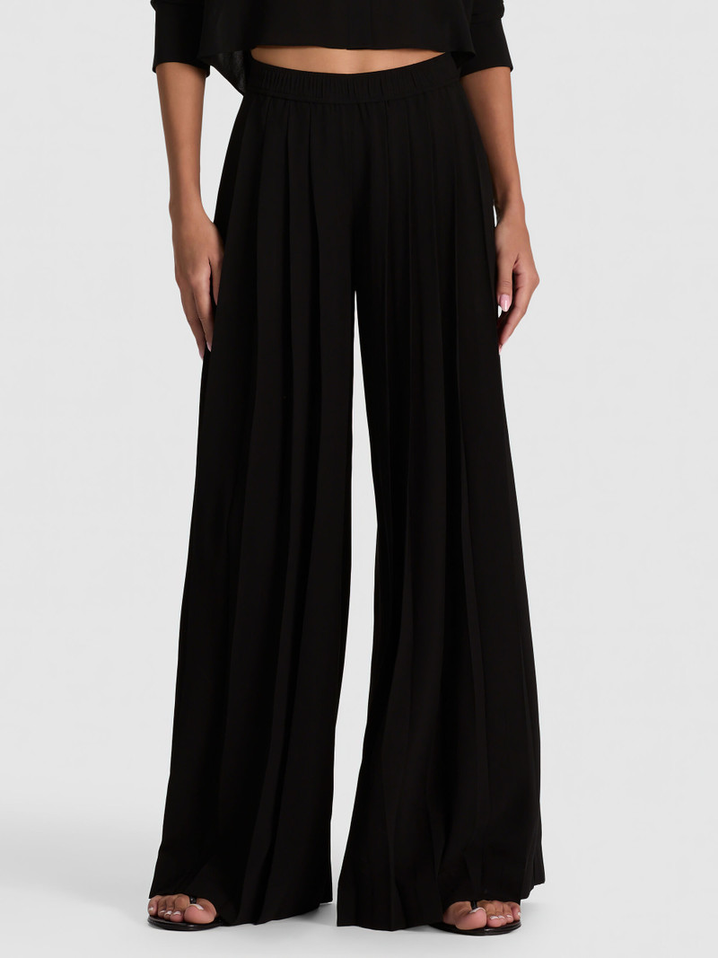 JENNA PLEATED PANT - BLACK 2