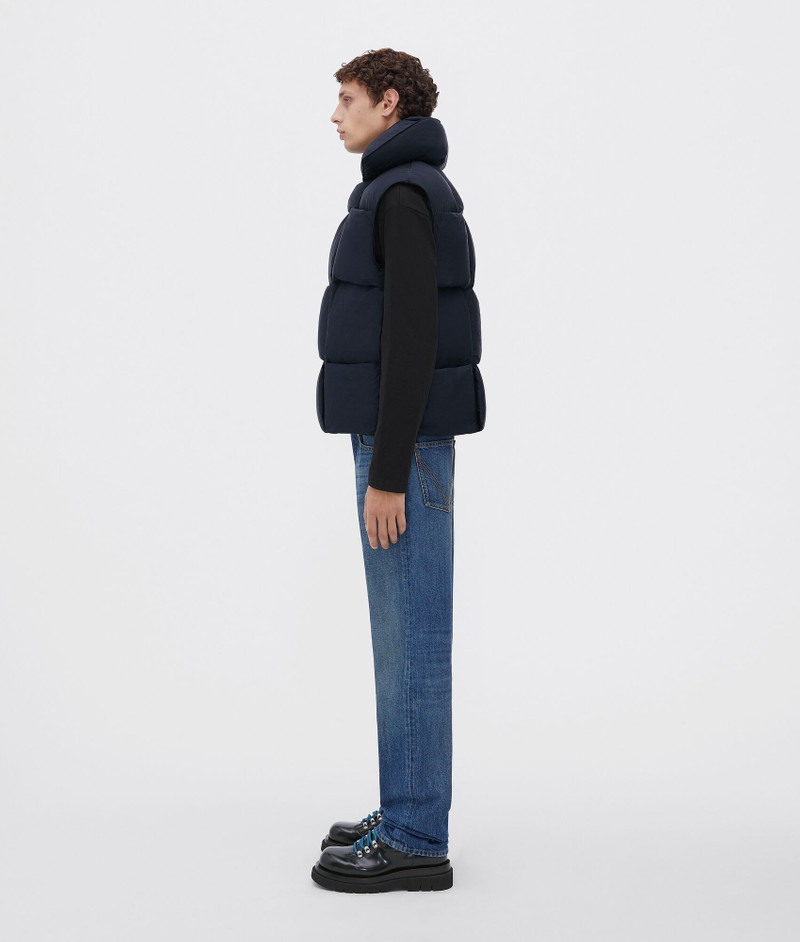 Bottega Veneta padded nylon intreccio gilet outlook
