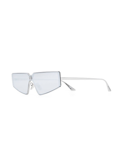 BALENCIAGA Shield 2.0 rectangle-frame sunglasses outlook