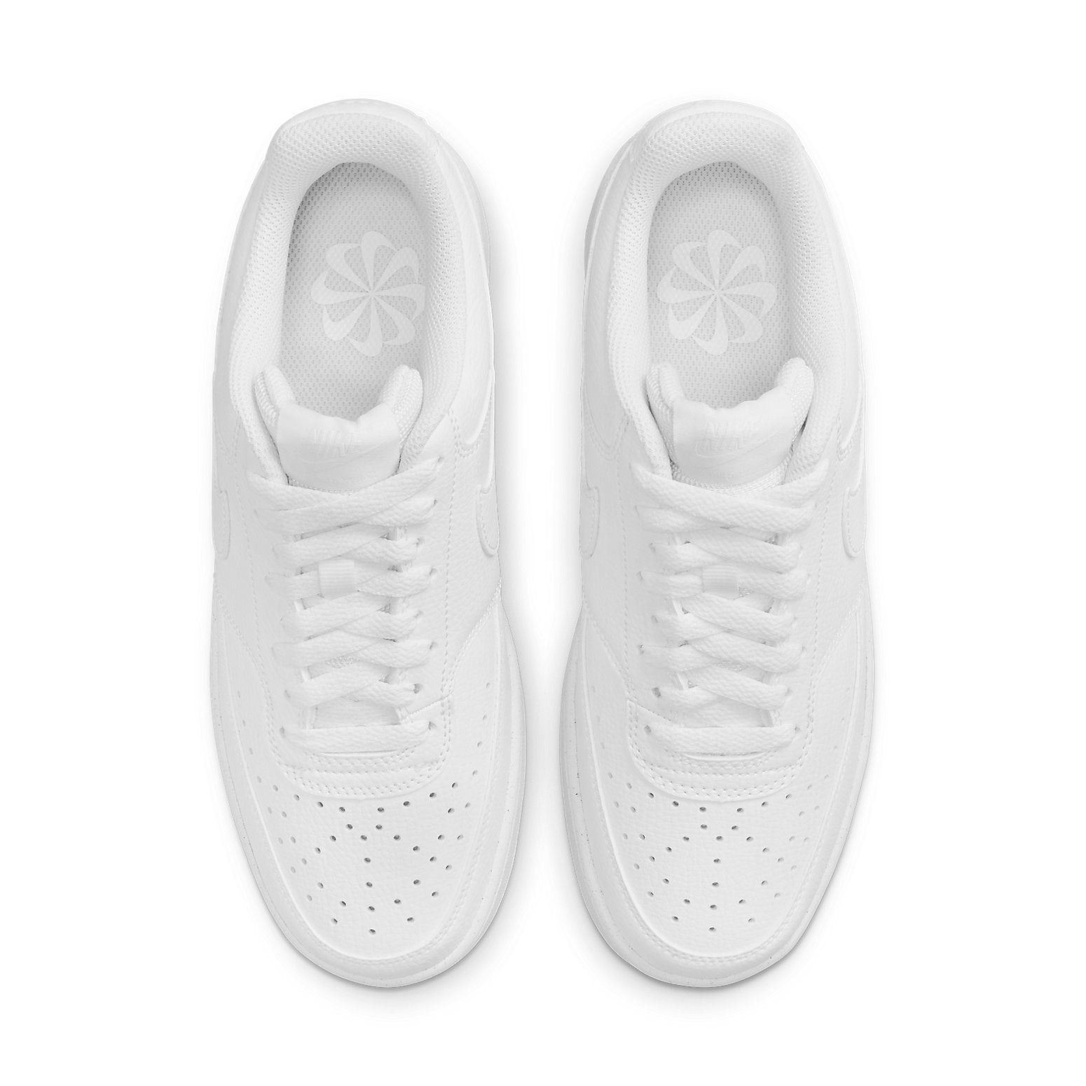 (WMNS) Nike Court Vision Low Next Nature 'Triple White' DH3158-100 - 4