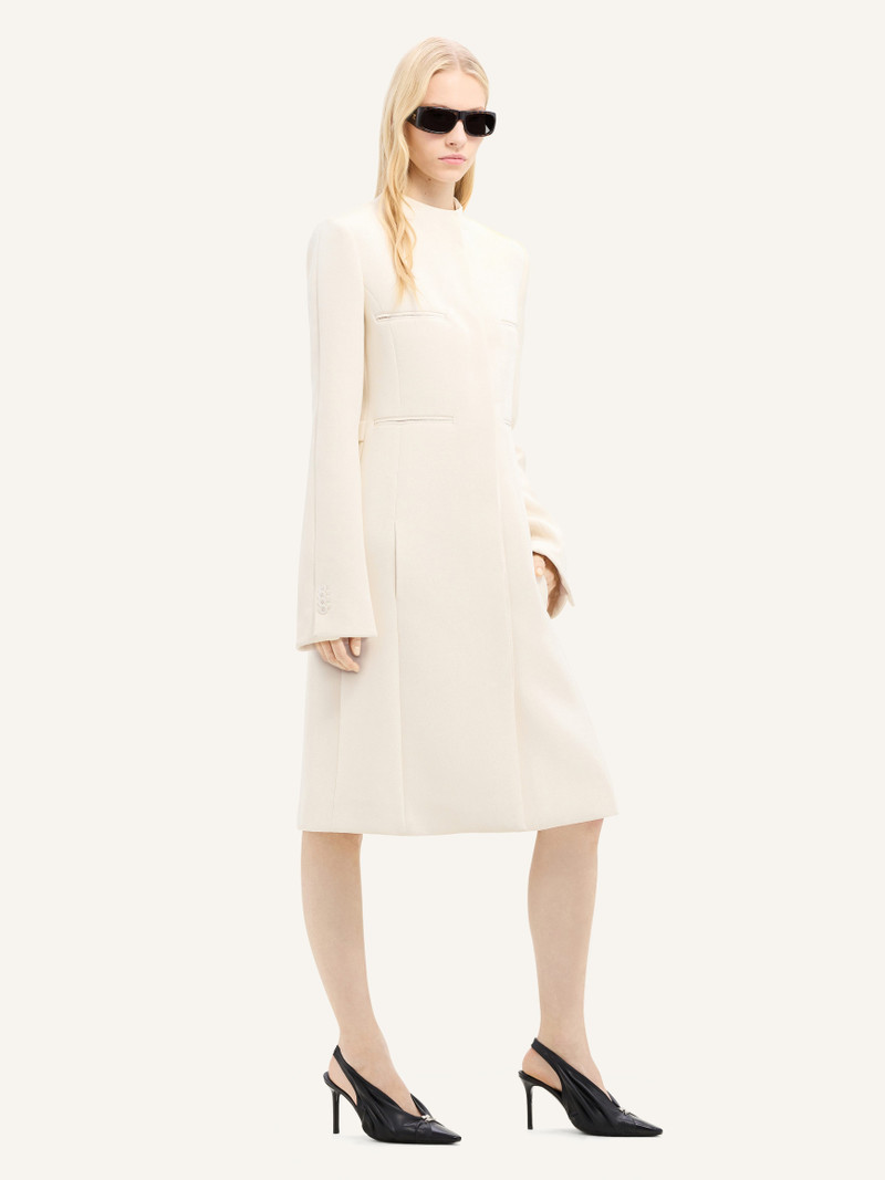 courrèges OFFICER COLLAR HERITAGE CREPE COAT outlook