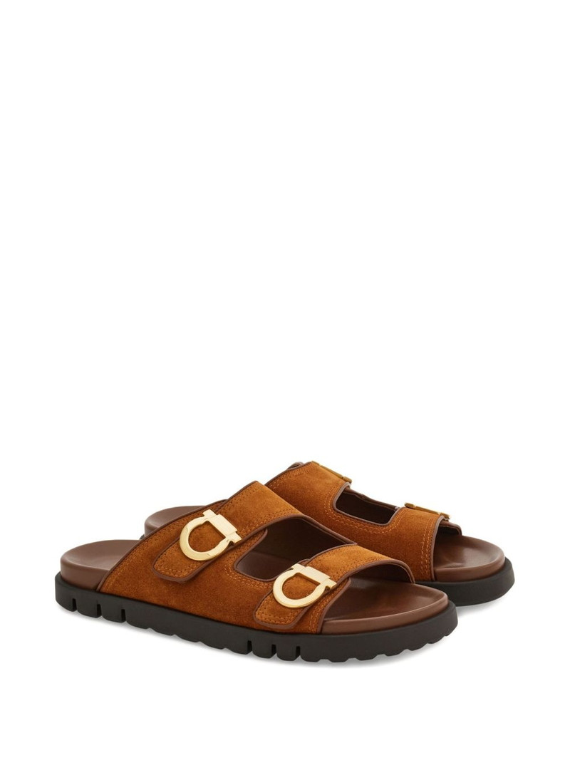 FERRAGAMO two-strap flat sandals outlook