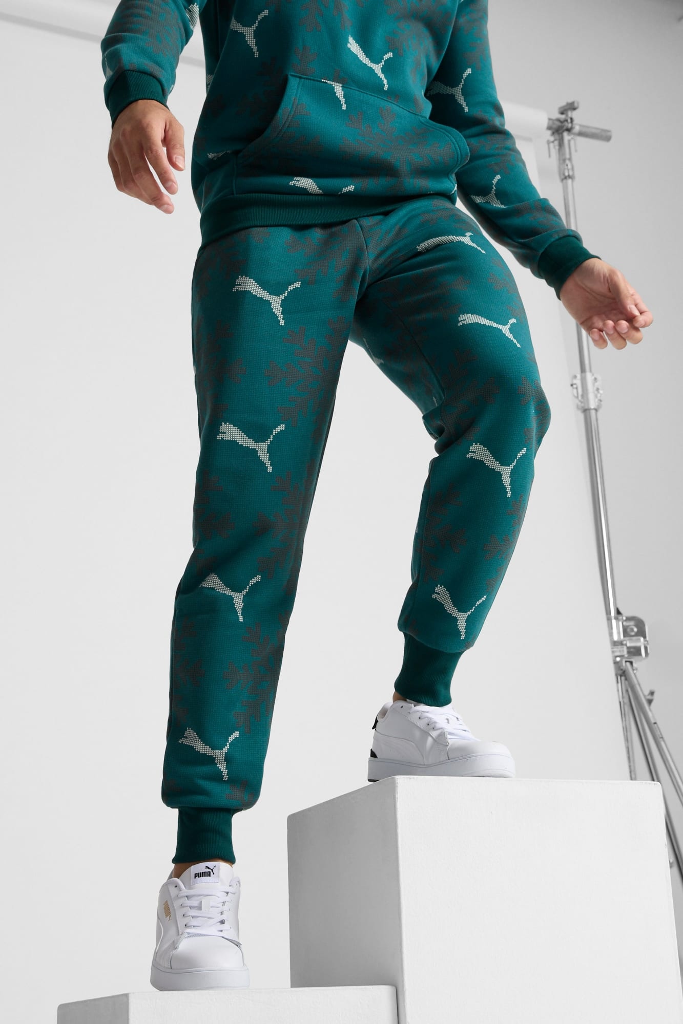 ESS+ Logo Lab Winter Snowflake Sweatpants - 3