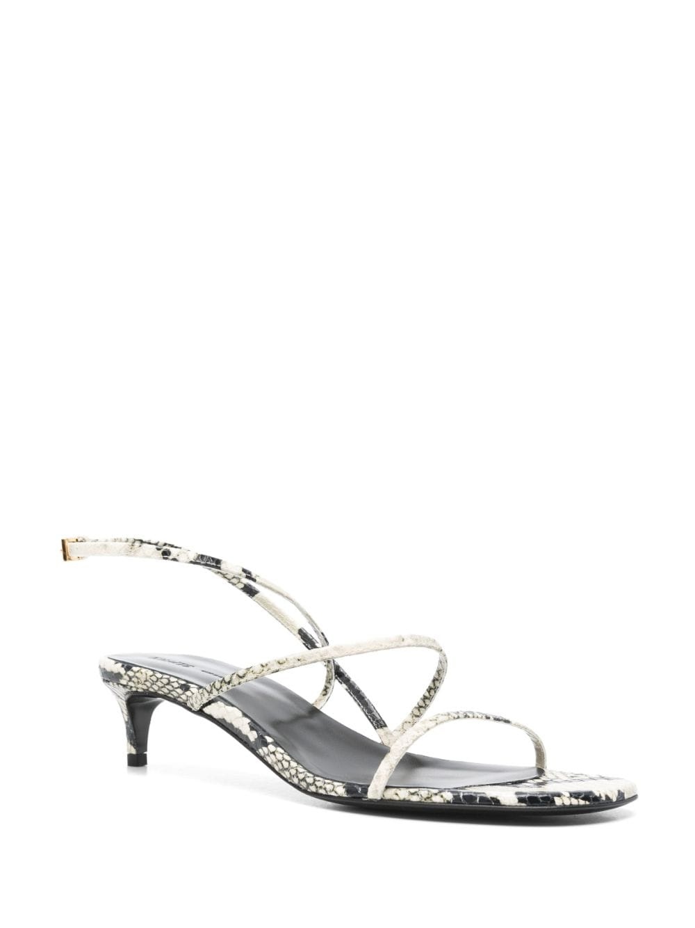 35mm snakeskin-print sandals - 2