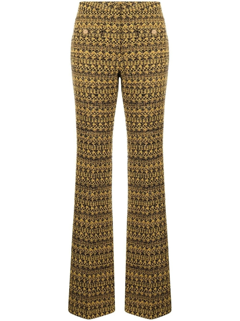 graphic-print tailored trousers 1