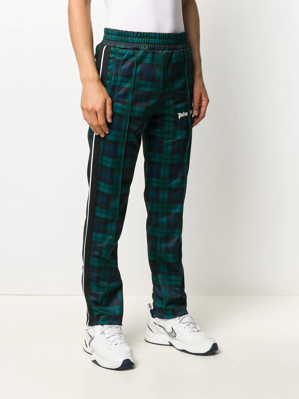 tartan-print track pants - 3