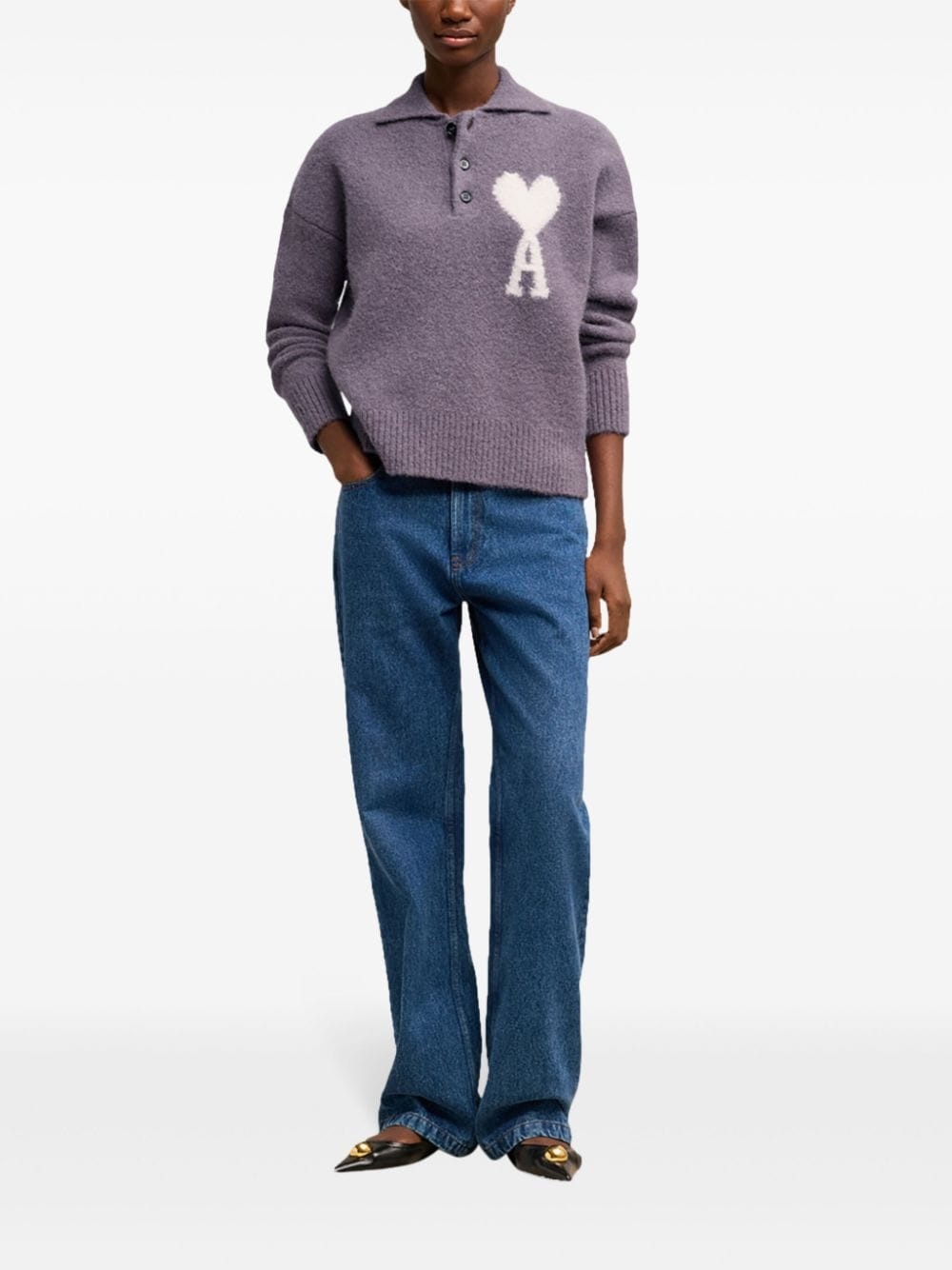 Ami De Coeur polo-collar jumper - 2
