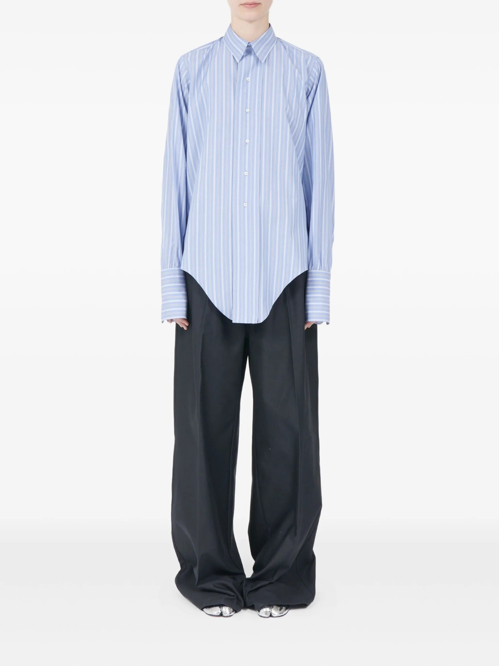 Maison Margiela Striped Long-sleeved Shirt - 5