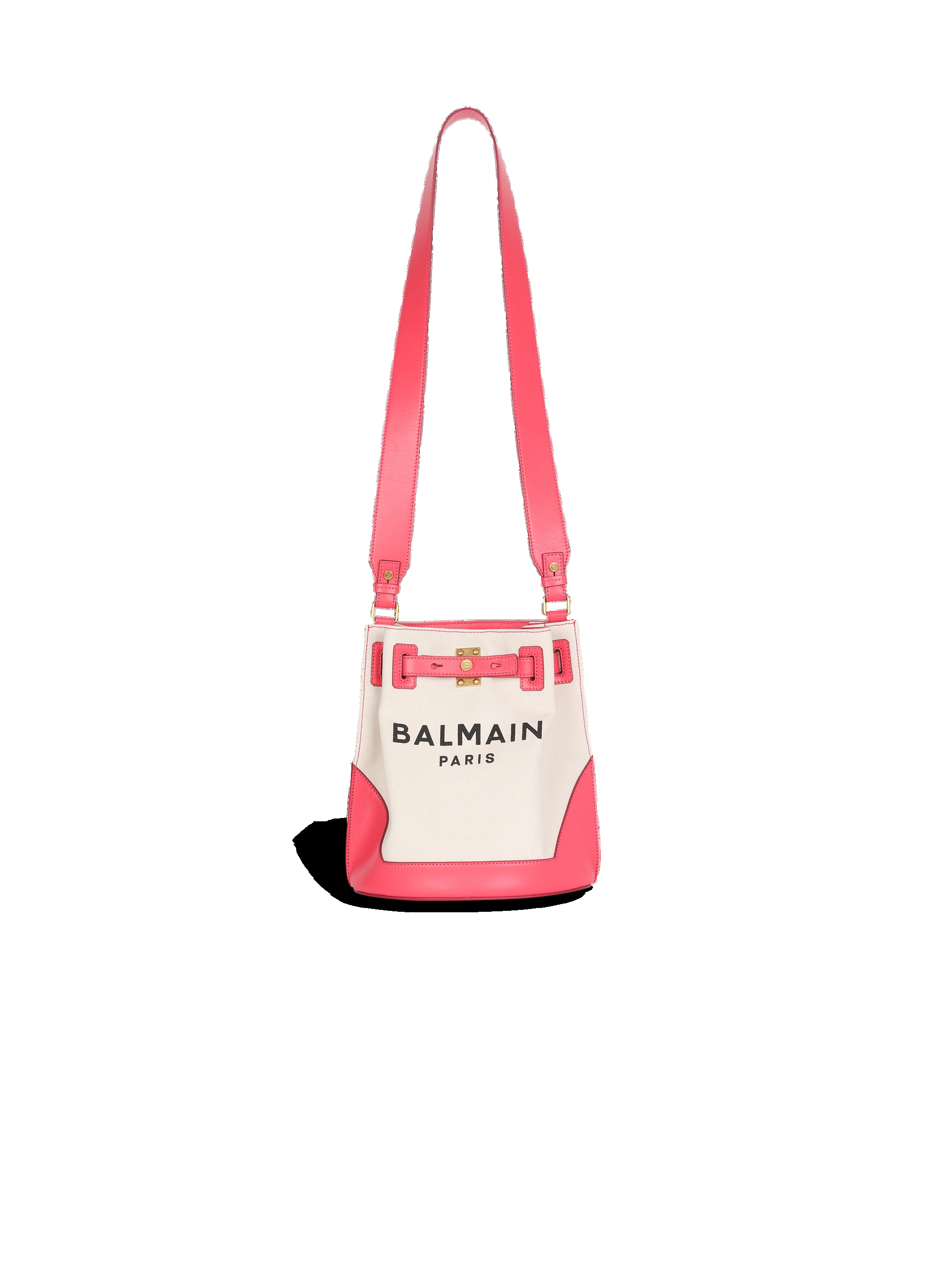 Ccanvas B-Army bucket bag with leather panels 1