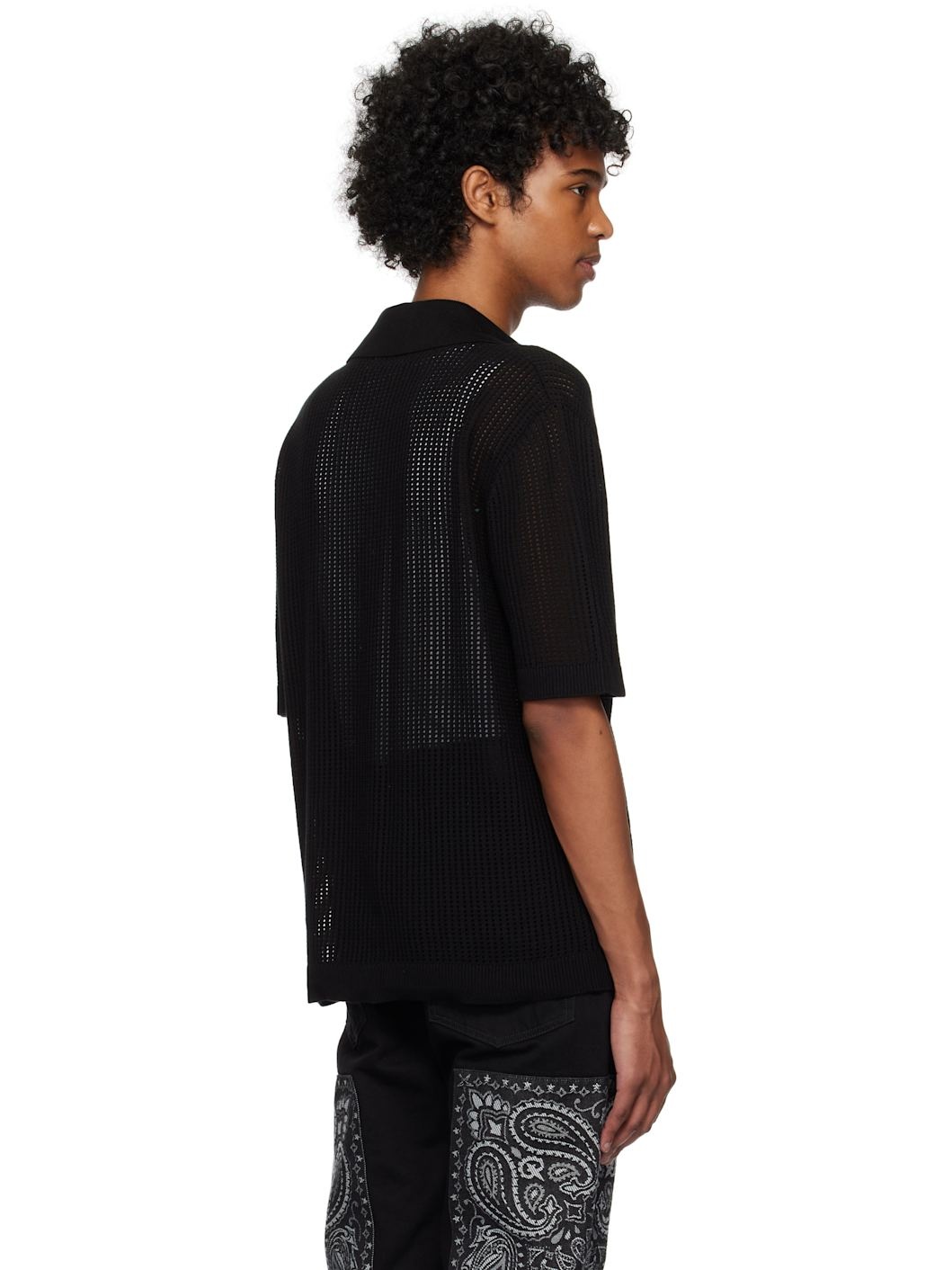 Black Mesh Shirt - 3
