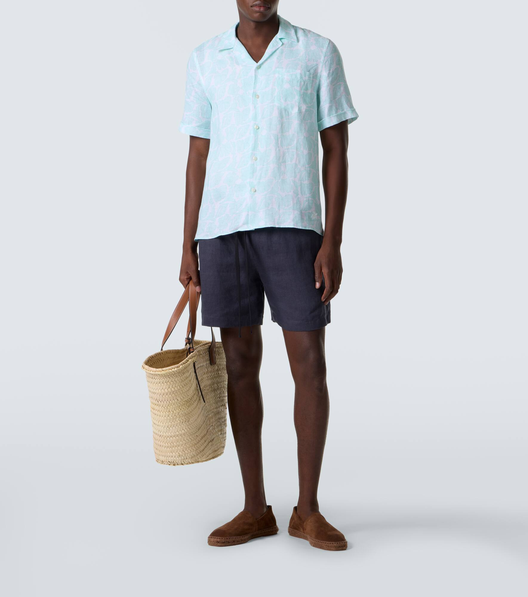 Charli floral linen bowling shirt - 2