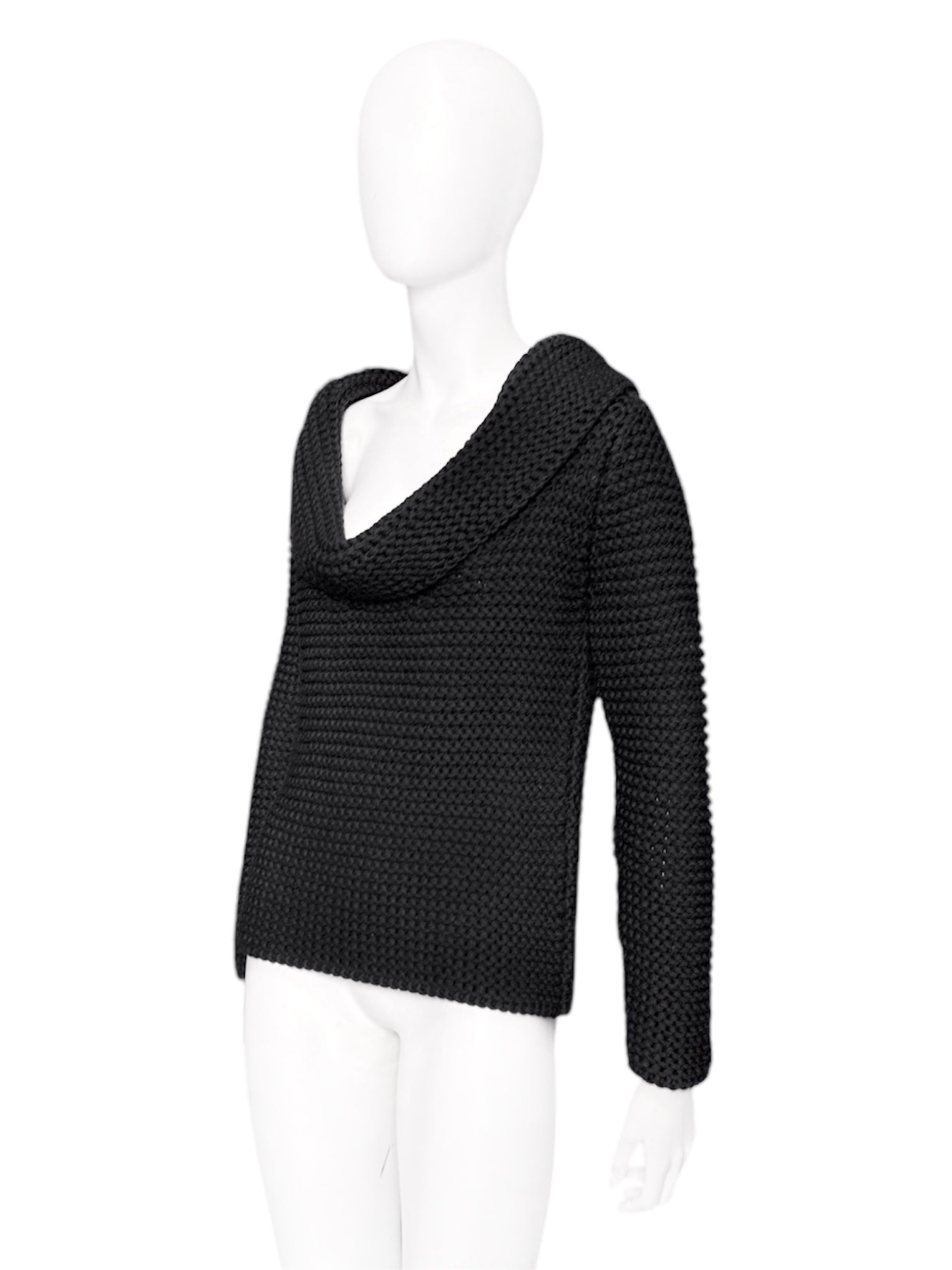 Gucci Fall 2001 Tom Ford Runway Heavyweight Oversized Slouchy Knit Wool Sweater M - 4