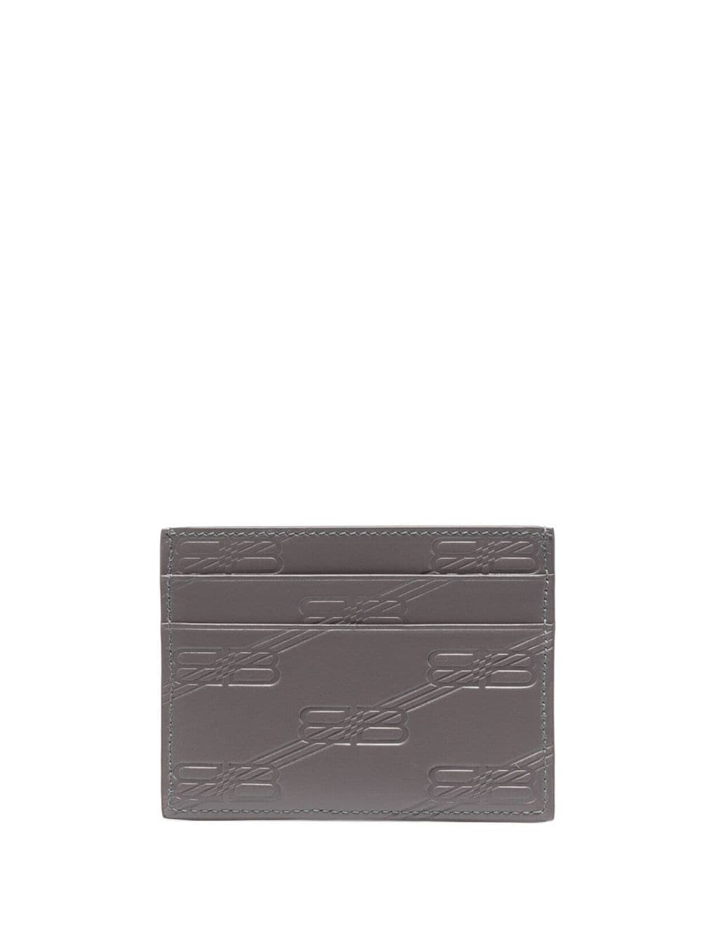 debossed-monogram leather cardholder - 2