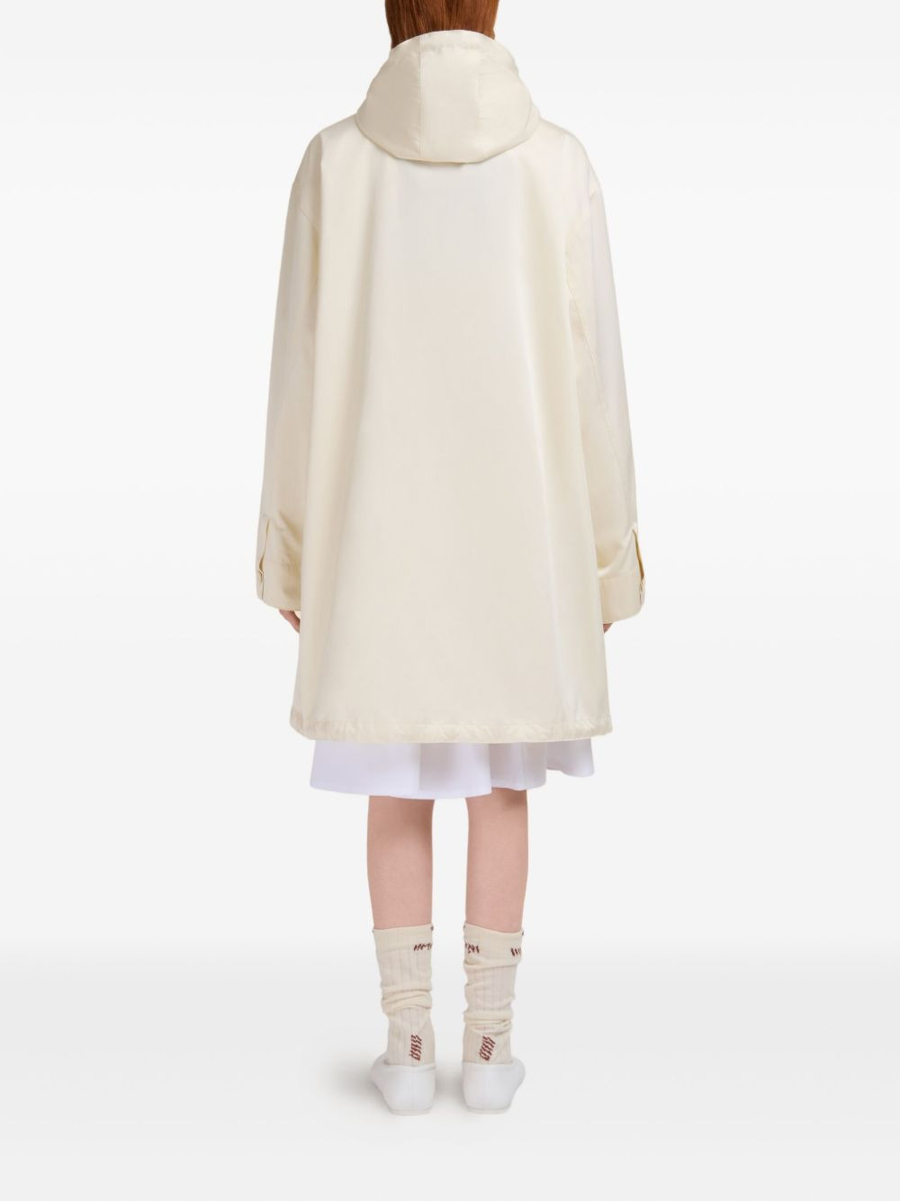 patchwork hooded parka - 3
