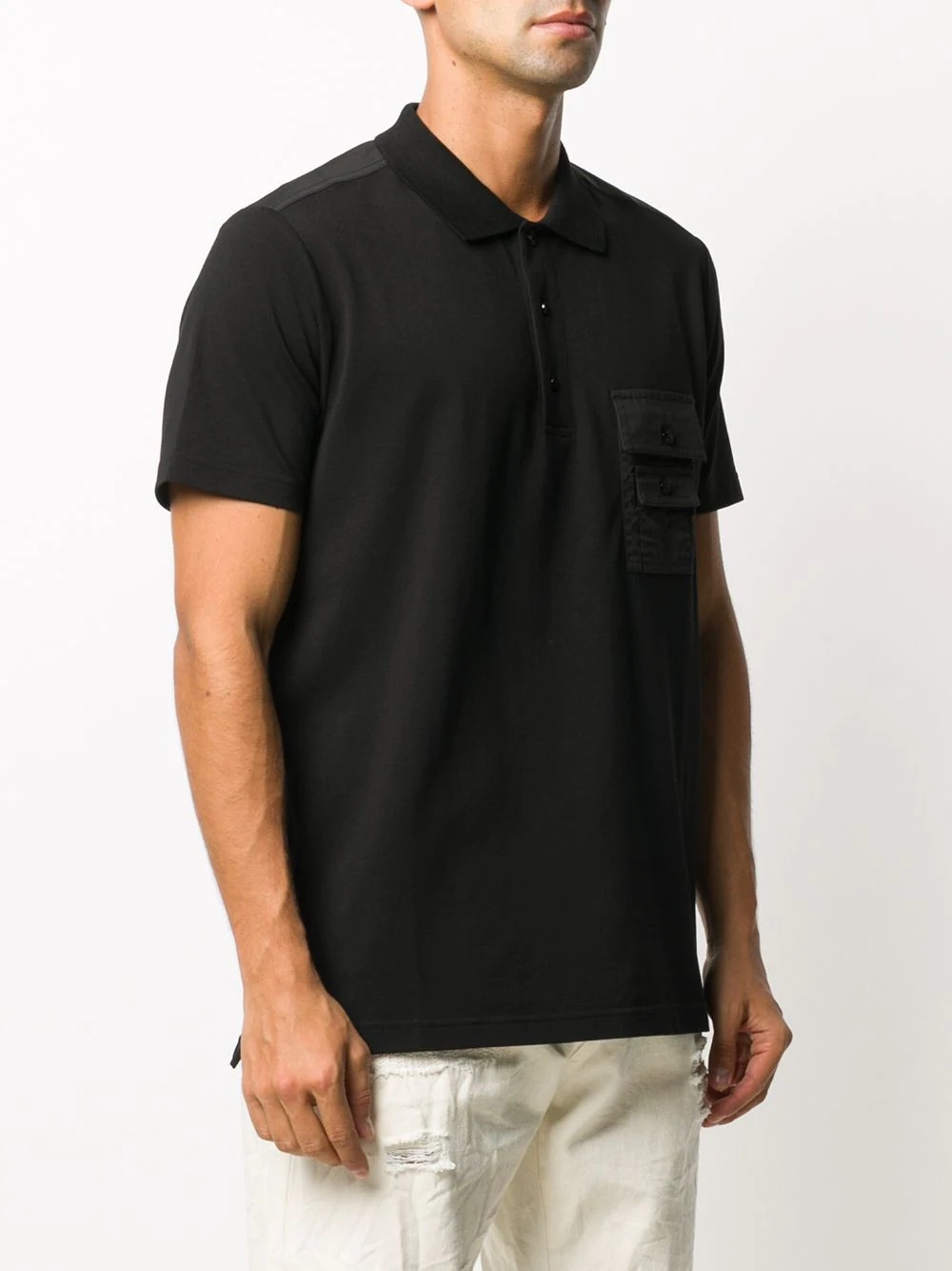 pique twill polo shirt - 3