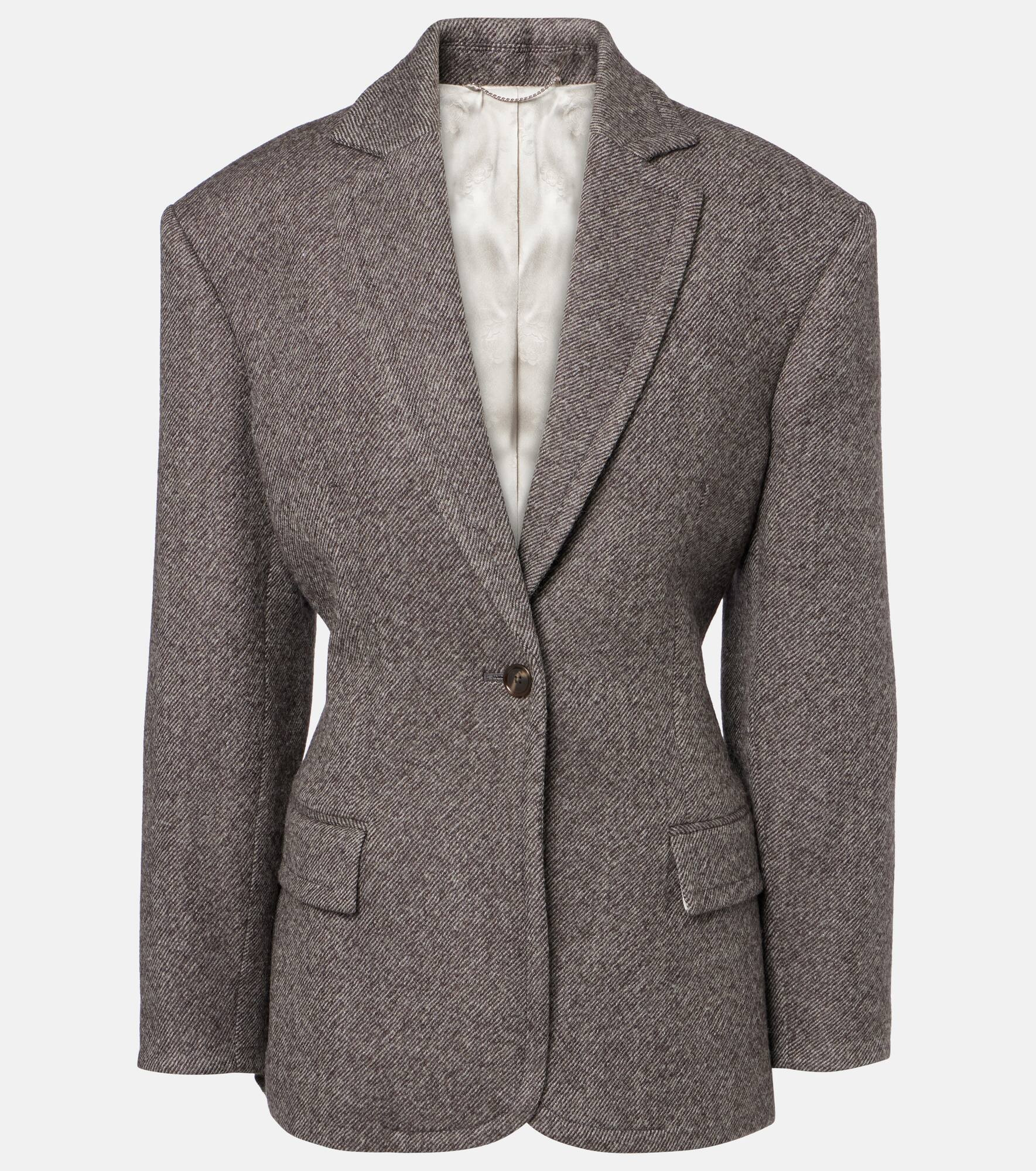 Wool-blend blazer - 1