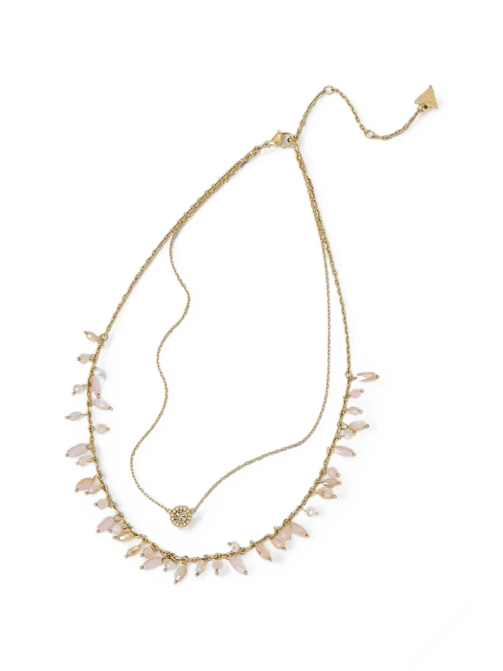 bead-embellished layered necklace - 1