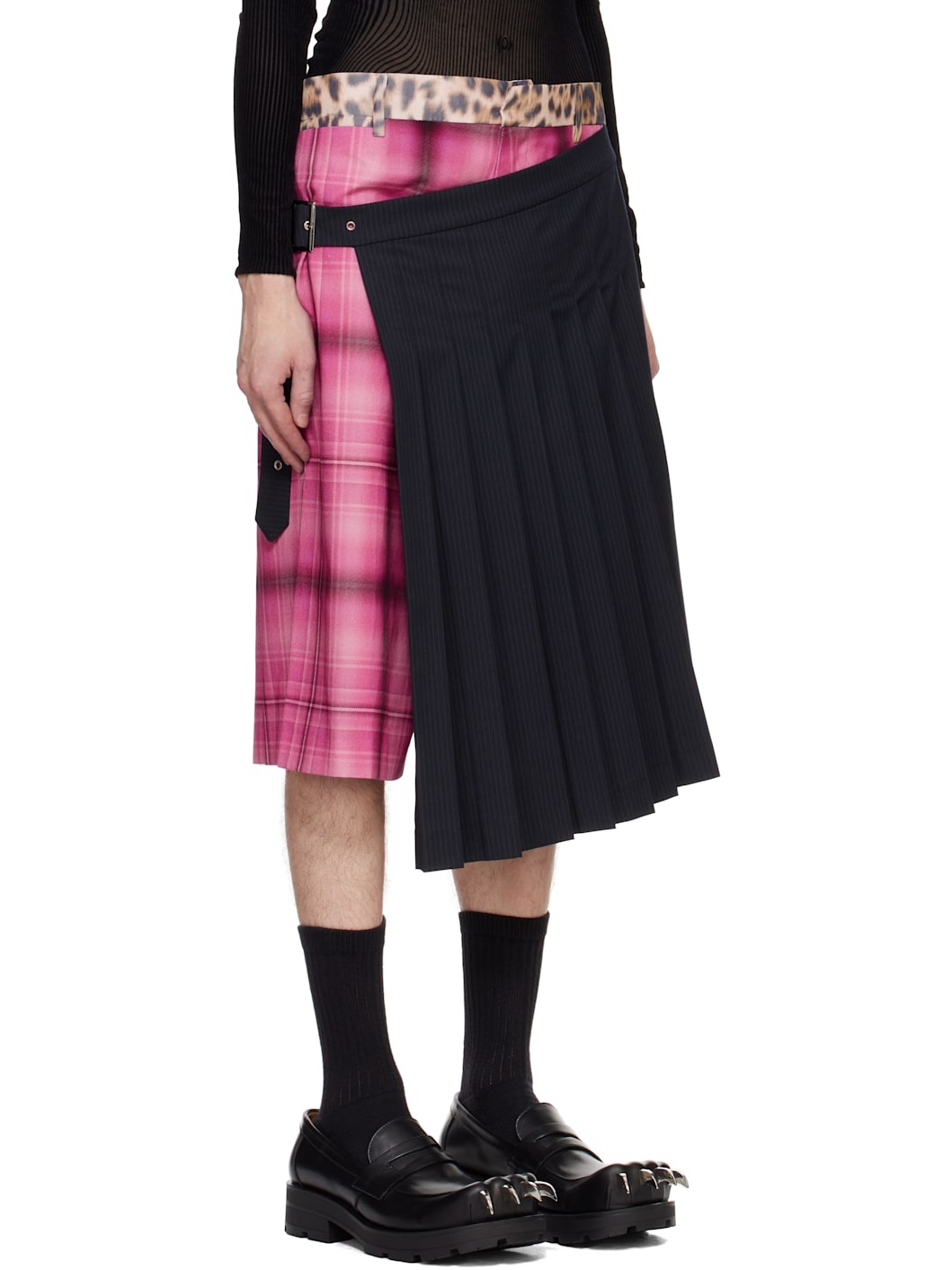 CHARLES JEFFREY LOVERBOY タータンチェック ロープバッグ CHARLES JEFFREY LOVERBOY タータンチェック ロープバッグ