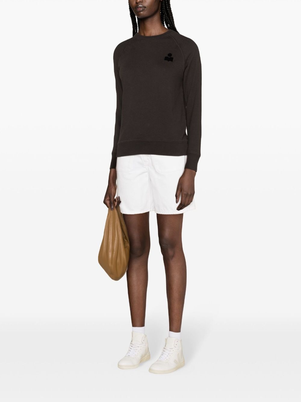 Milla logo-flocked sweatshirt - 3